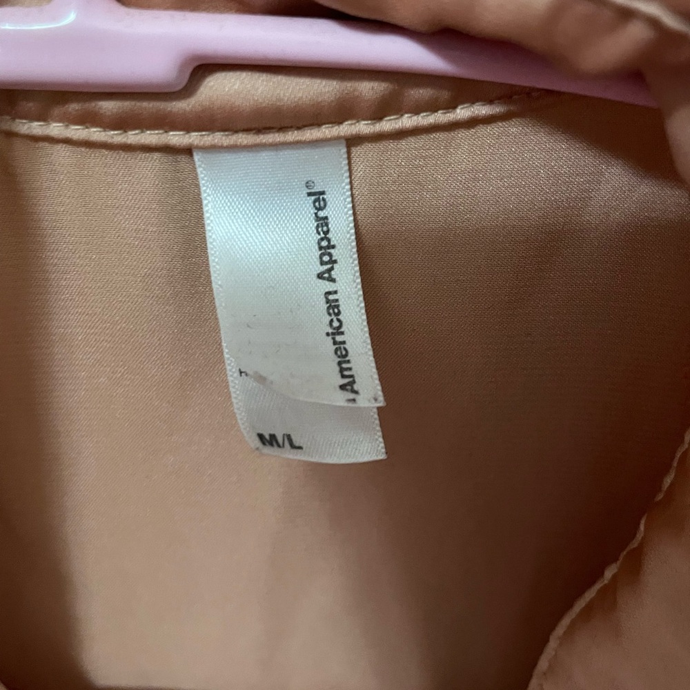 American Apparel Beige Blouse m/l